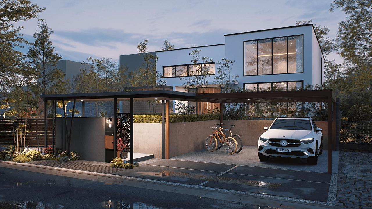 Modern house exterior design