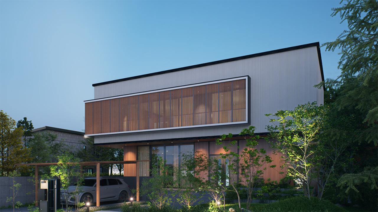 Modern house exterior design