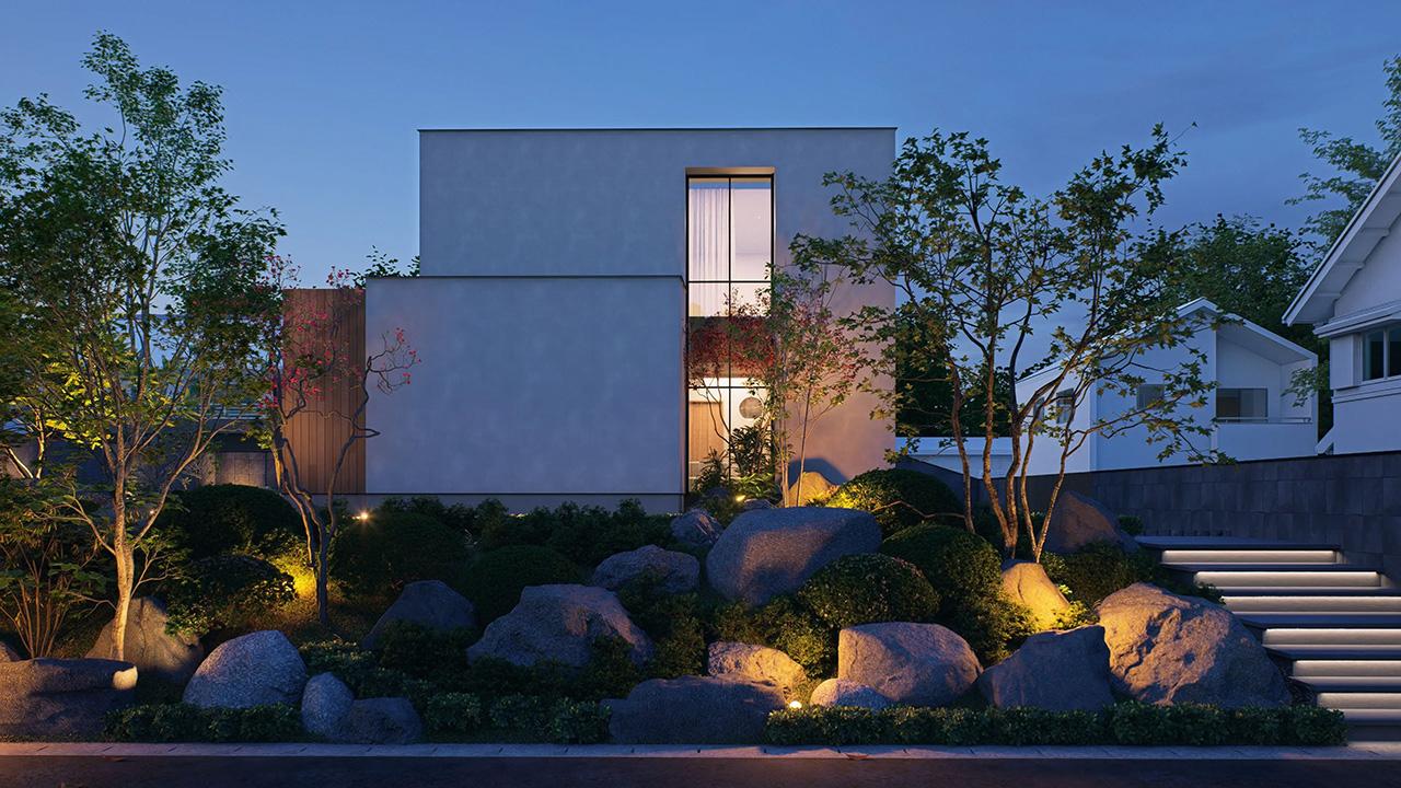 Modern house exterior design